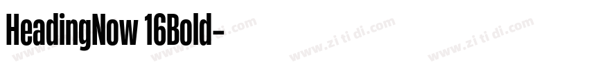 HeadingNow 16Bold字体转换 HeadingNow 16Bold字体转换